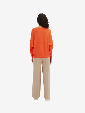 TOM TAILOR Sweater in Orange