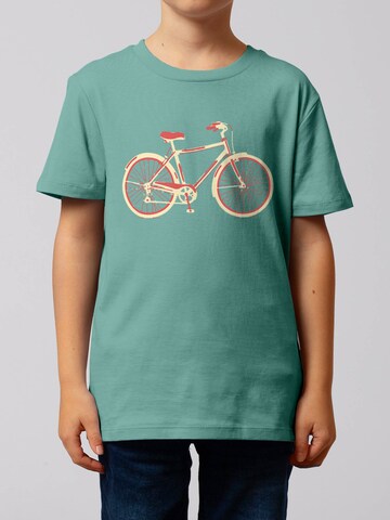 watabout.kids Shirt ' Red Bike ' in Blauw: voorkant