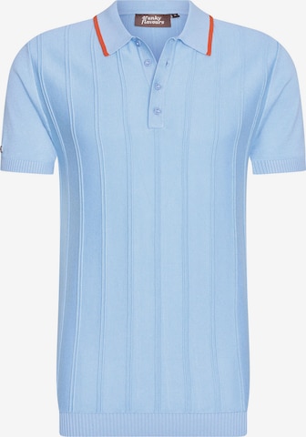 4funkyflavours Poloshirt in Blau: predná strana