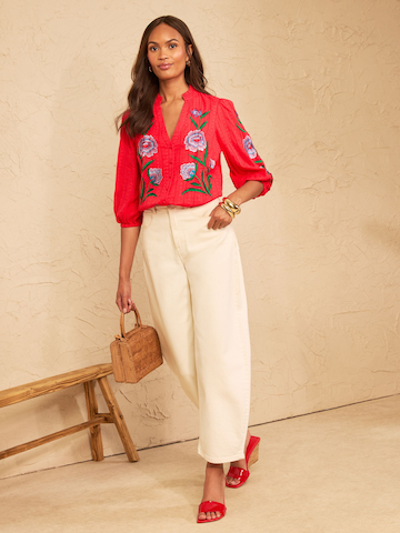 love & roses Bluse i rød