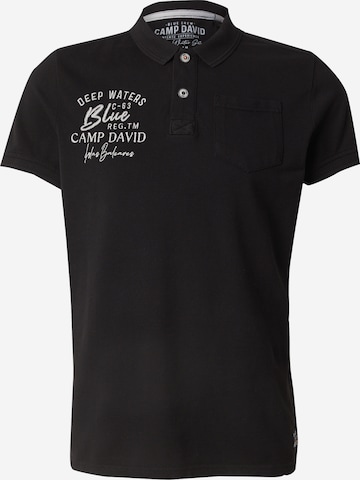 CAMP DAVID Shirt in Black: front