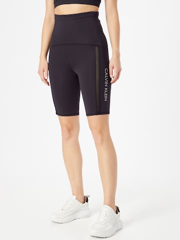 Calvin Klein Sport Skinny Broek in Zwart: voorkant