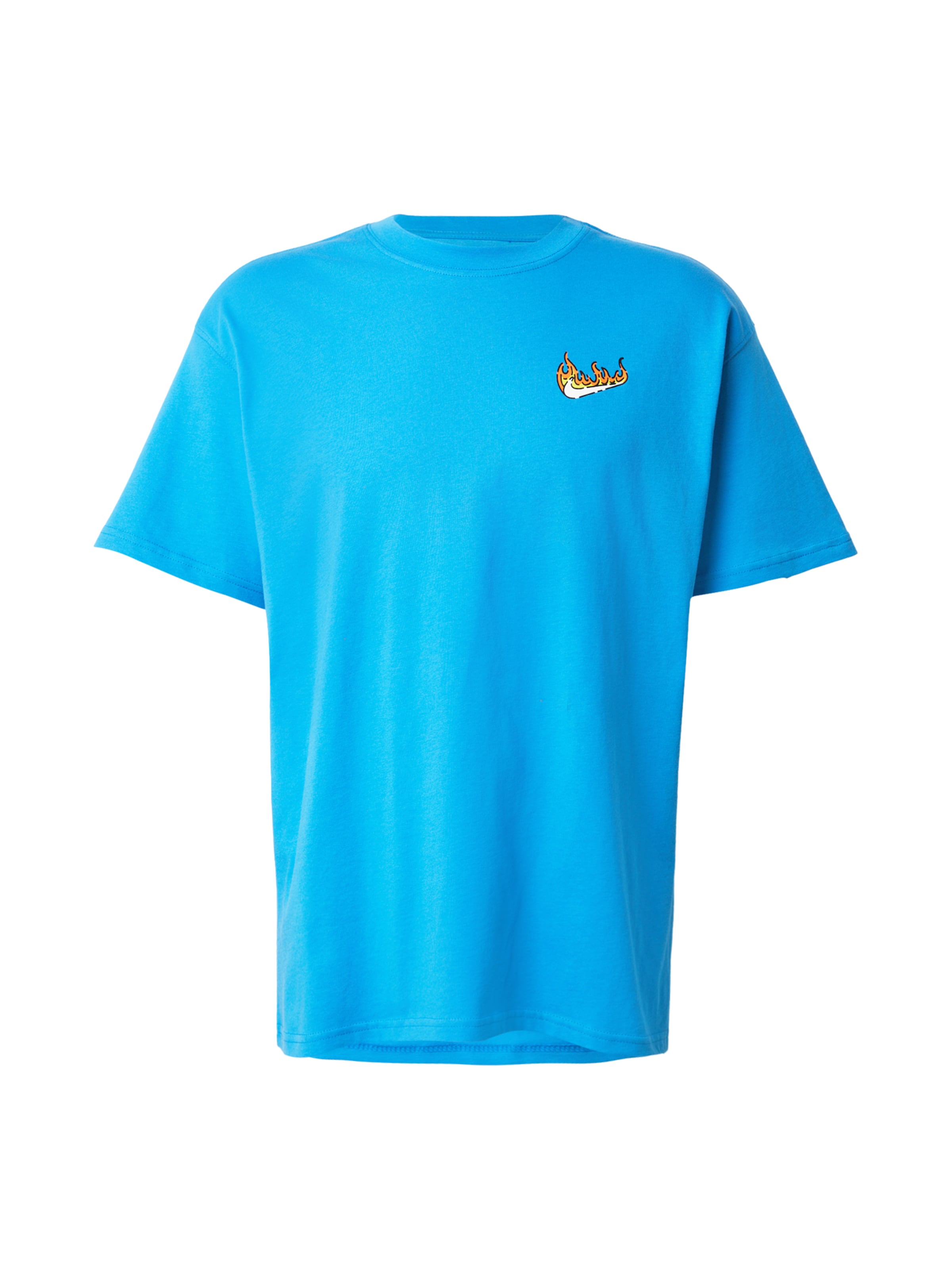 Nike Sportswear T-Shirt in himmelblau / gelb / grau / orange, Produktansicht
