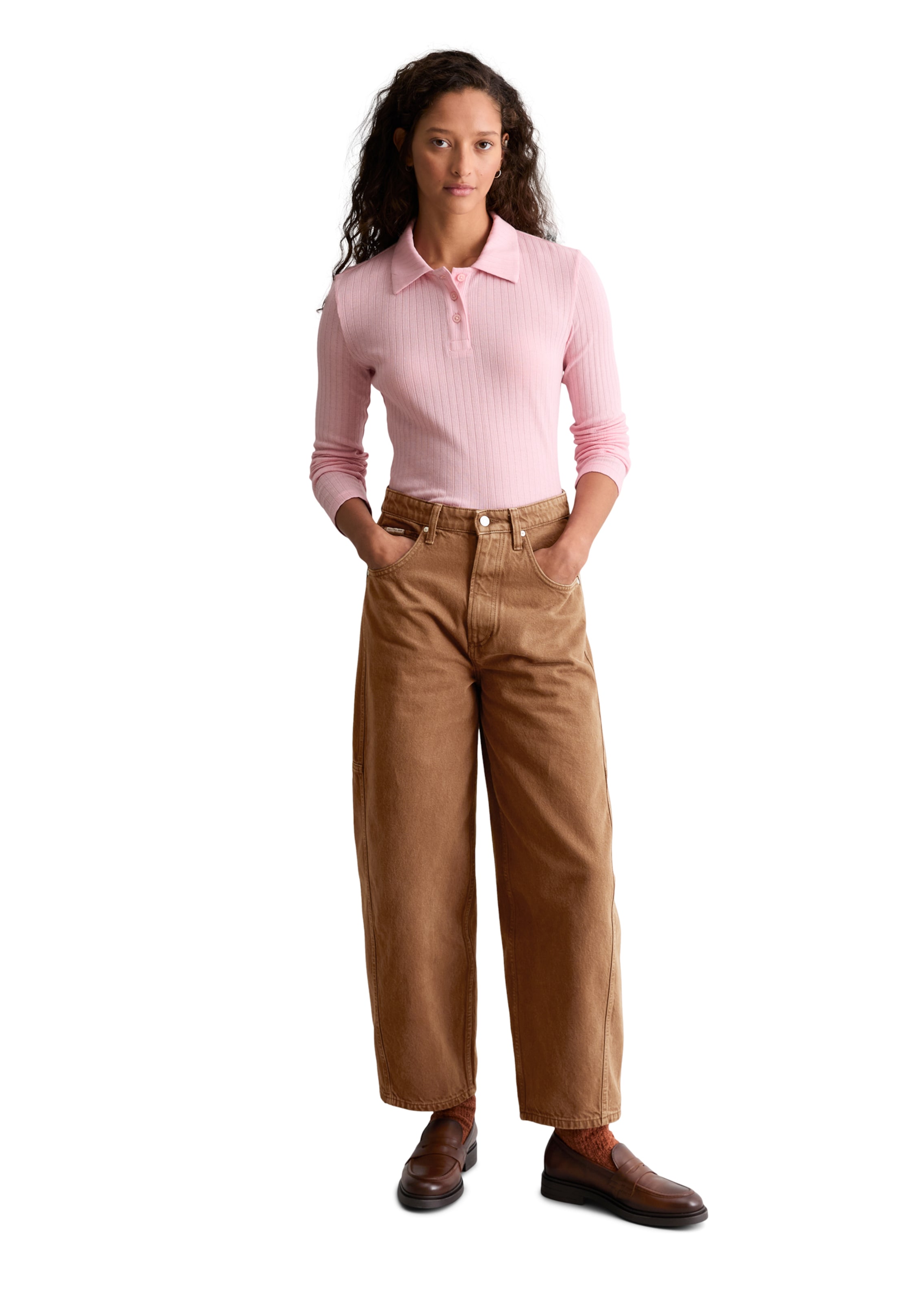 Marc O'Polo DENIM Shirt in Pink: Vorderseite