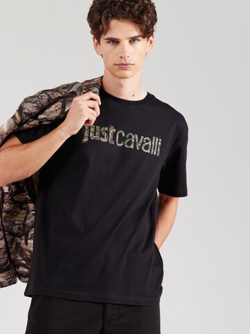 Just Cavalli Tričko – černá: přední strana