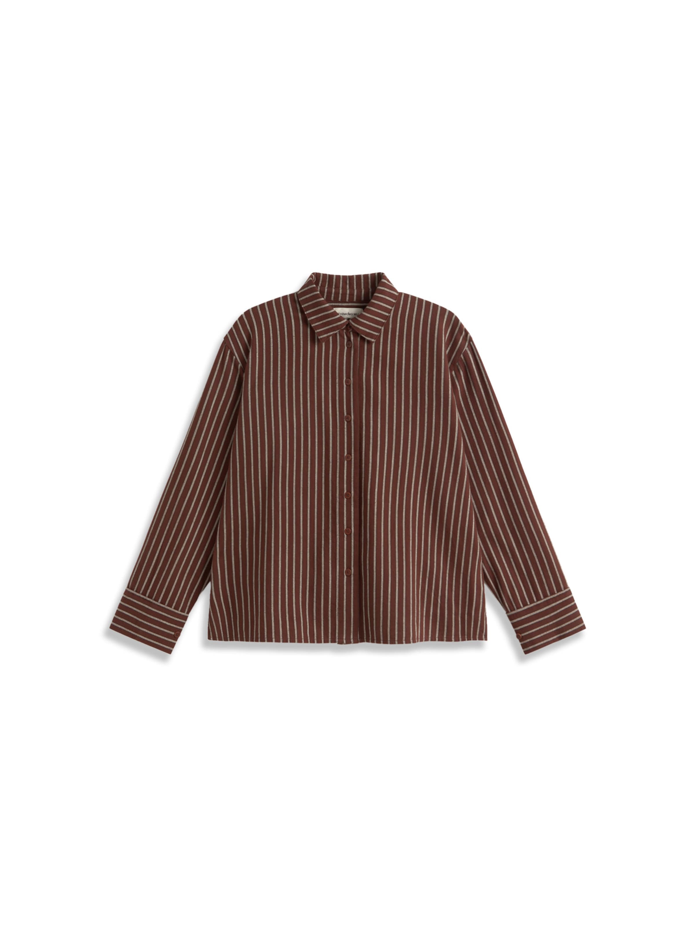 Thinking MU Blouse in Bruin: voorkant