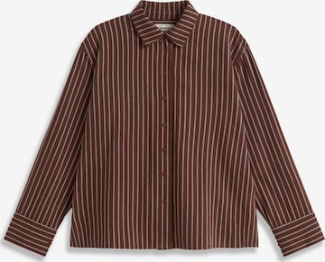 Thinking MU Bluse in Braun: Vorderseite