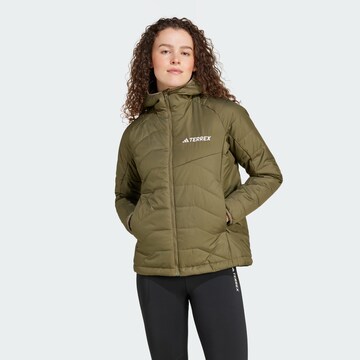 ADIDAS TERREX Outdoor Jacket 'Multi' in Green: front