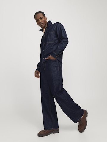 Wide Leg Jean 'JJIDave JJCooper' JACK & JONES en bleu