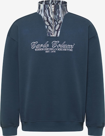 Sweat-shirt 'Favaro' Carlo Colucci en bleu : devant