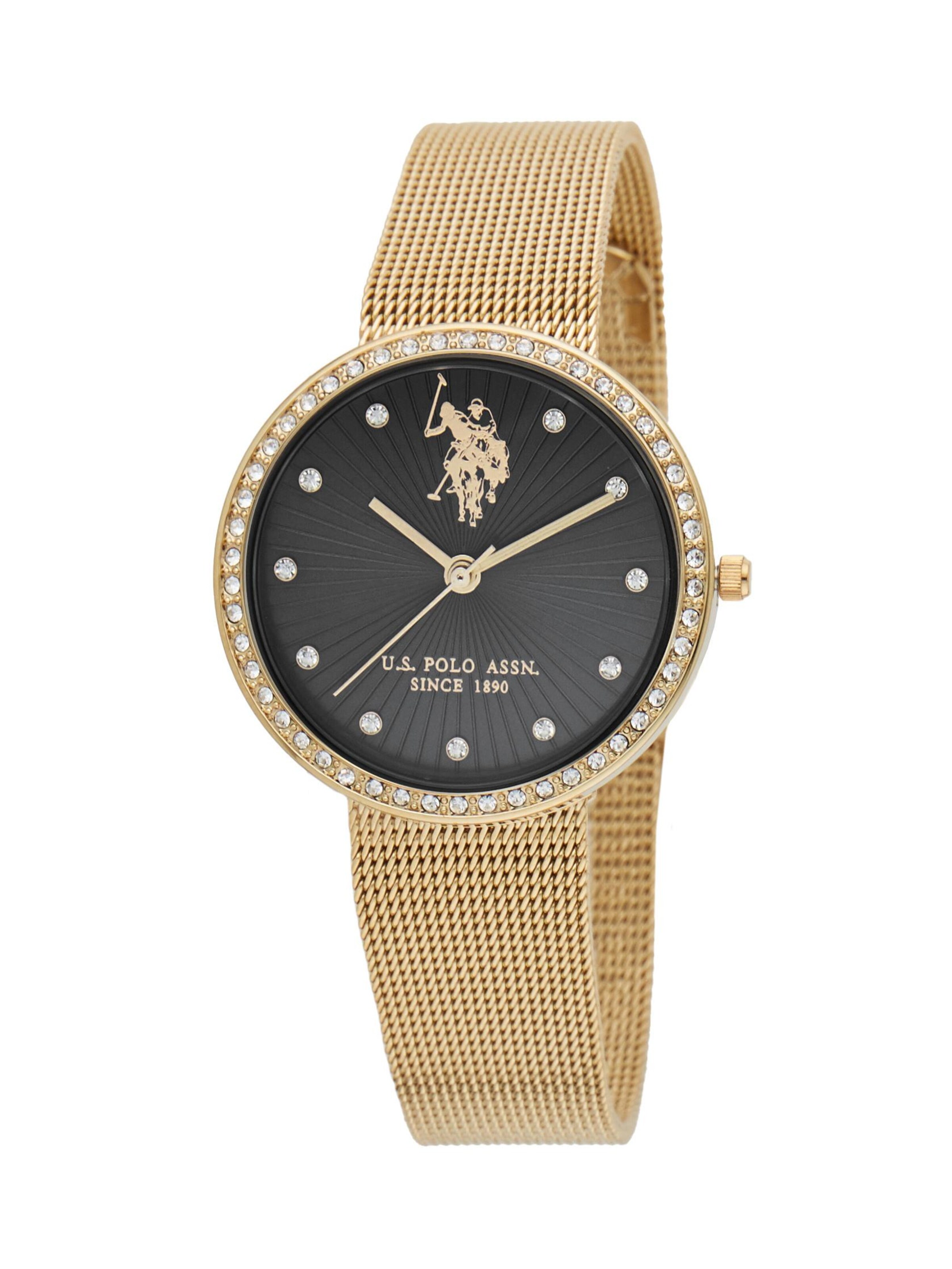 U.S. POLO ASSN. - Reloj analógico 'Giselle' en negro: frente