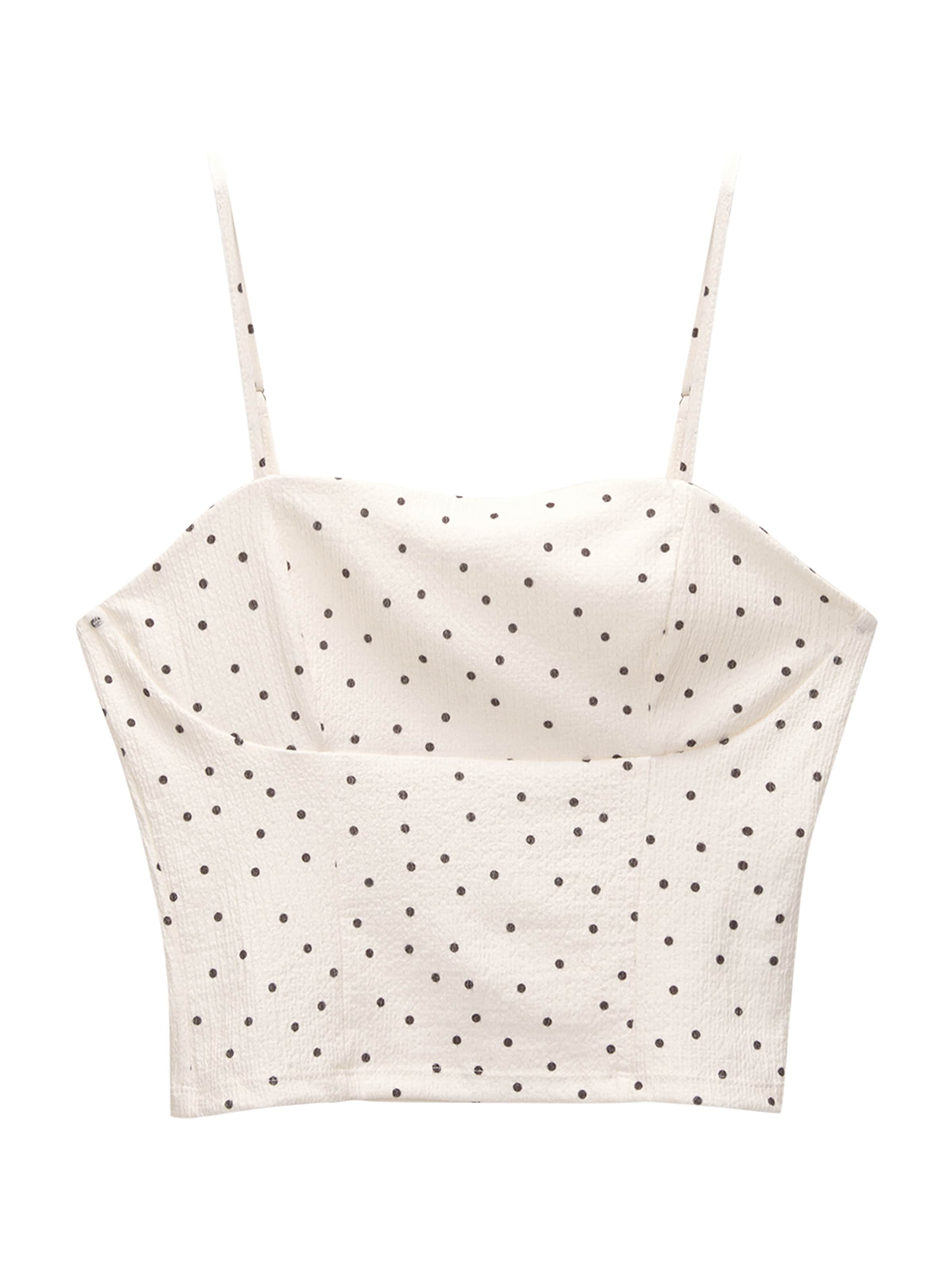 Pull&Bear Top - Biela: predná strana