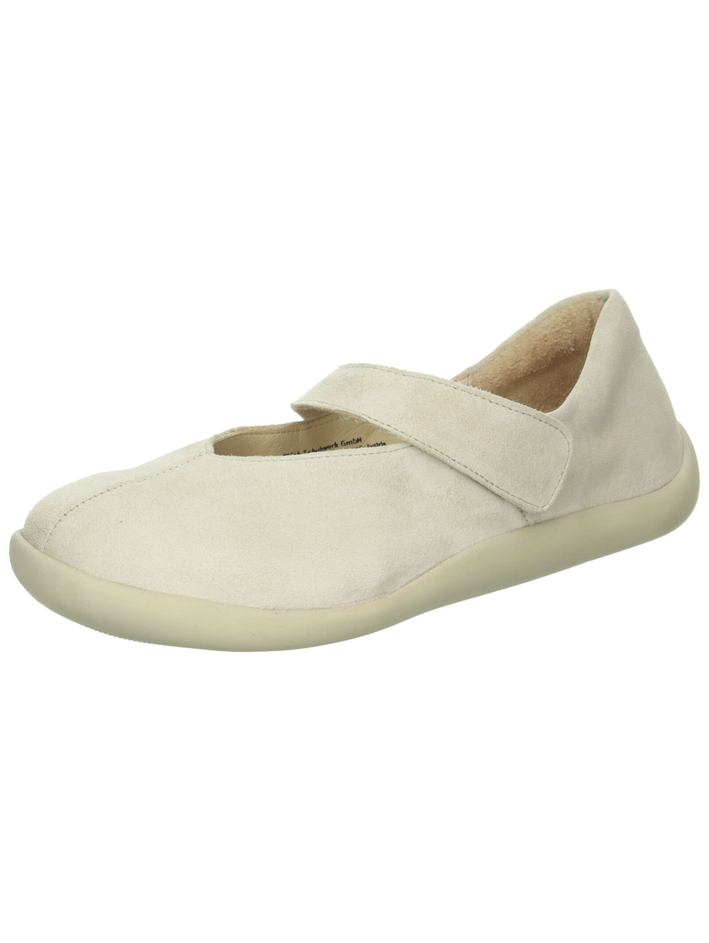 Ballerines à lanières THINK! en beige : devant