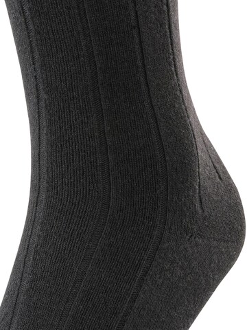 FALKE Knee High Socks 'Lhasa Rib' in Black