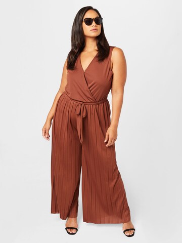 ABOUT YOU Curvy Jumpsuit 'Lola' in Brown