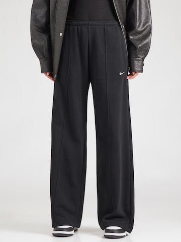 Nike Sportswear - Loosefit Calças em preto: frente