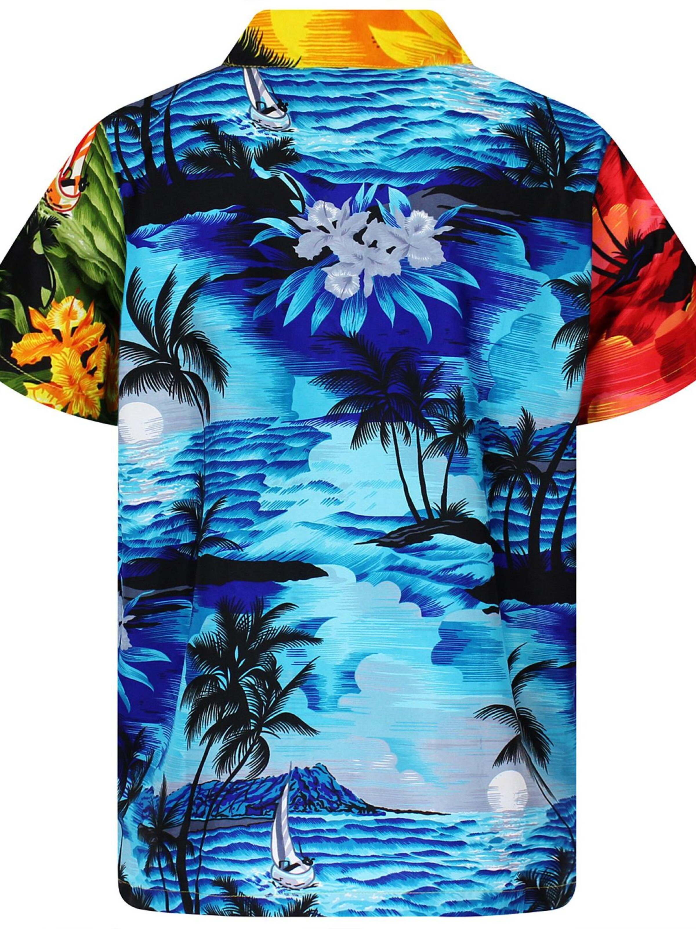 King Kameha Shirt 'Surf' in Mixed colors