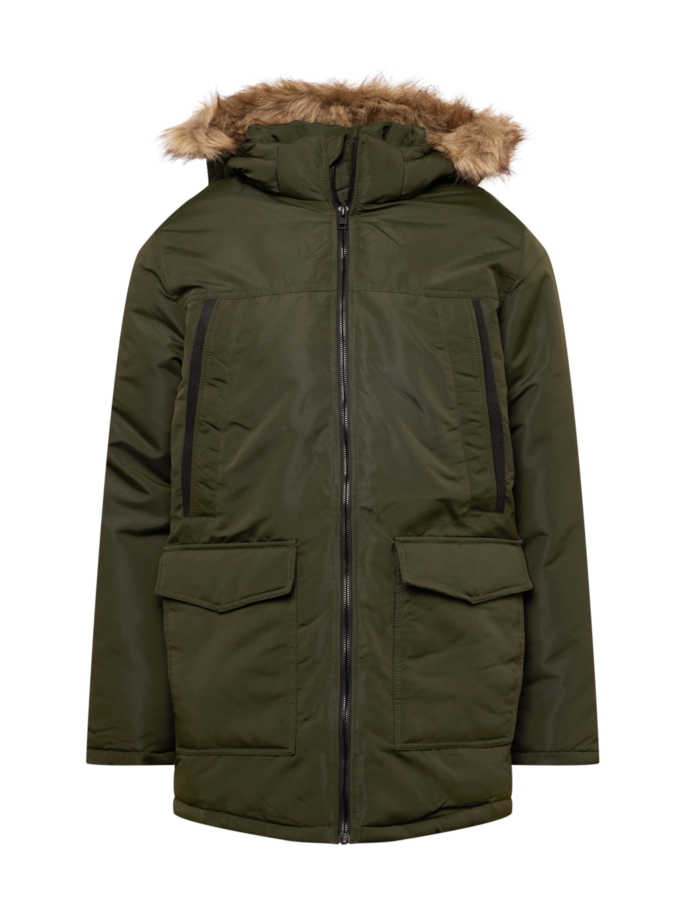 JACK & JONES Talveparka 'Craft', värv roheline: eest vaates