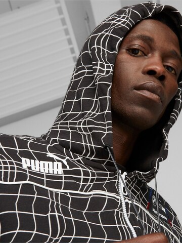Giacca di felpa 'Puma Bmw Mms Camo Sds Hooded Sweat Jacket' di PUMA in nero