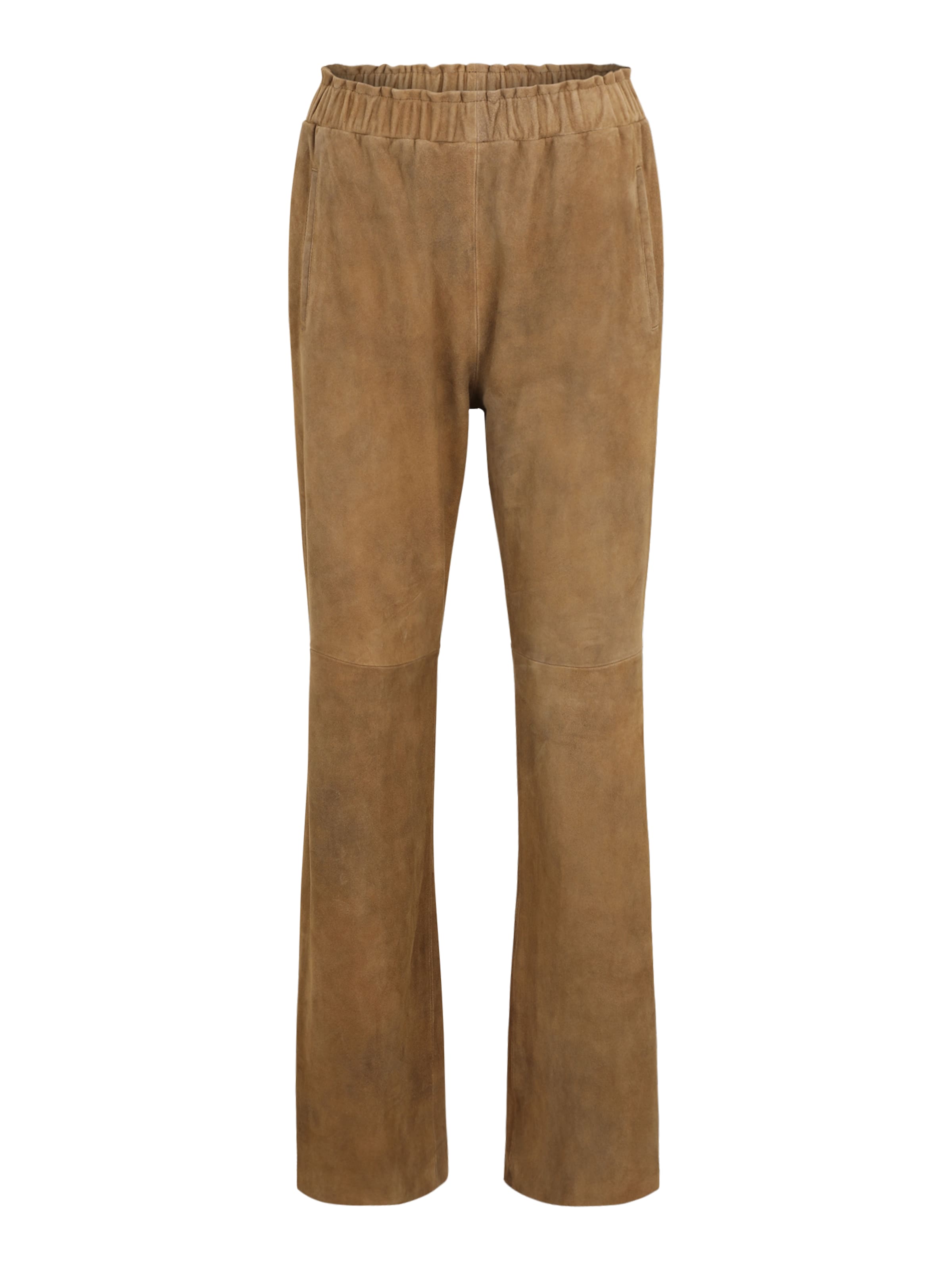 OAKWOOD Flared Byxa 'URANUS' i brun: framsida