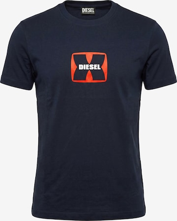DIESEL Shirt 'T-DIEGOR-K47' in Blauw: voorkant