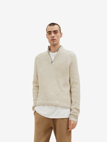 TOM TAILOR Sweater in White