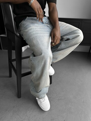 Baggy Jean 'Relax Baggy Washed Jeans - Dark Blue' Kleidermafia en bleu