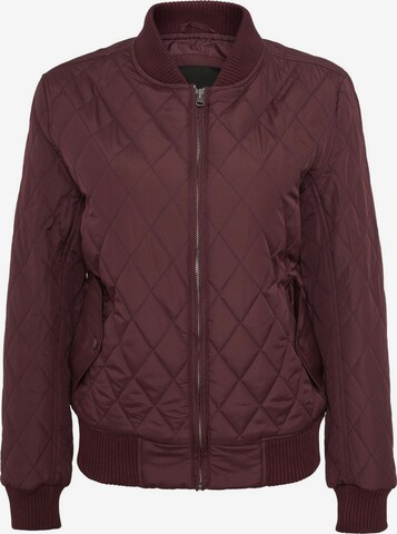 Veste mi-saison 'Diamond Quilt' Urban Classics en rouge : devant