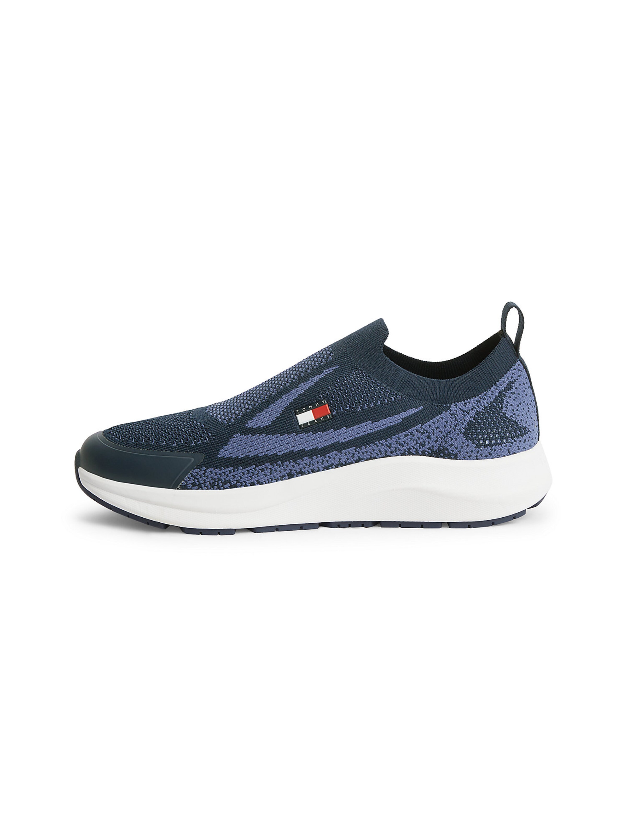 Tommy Jeans Slip-Ons in Blue: front