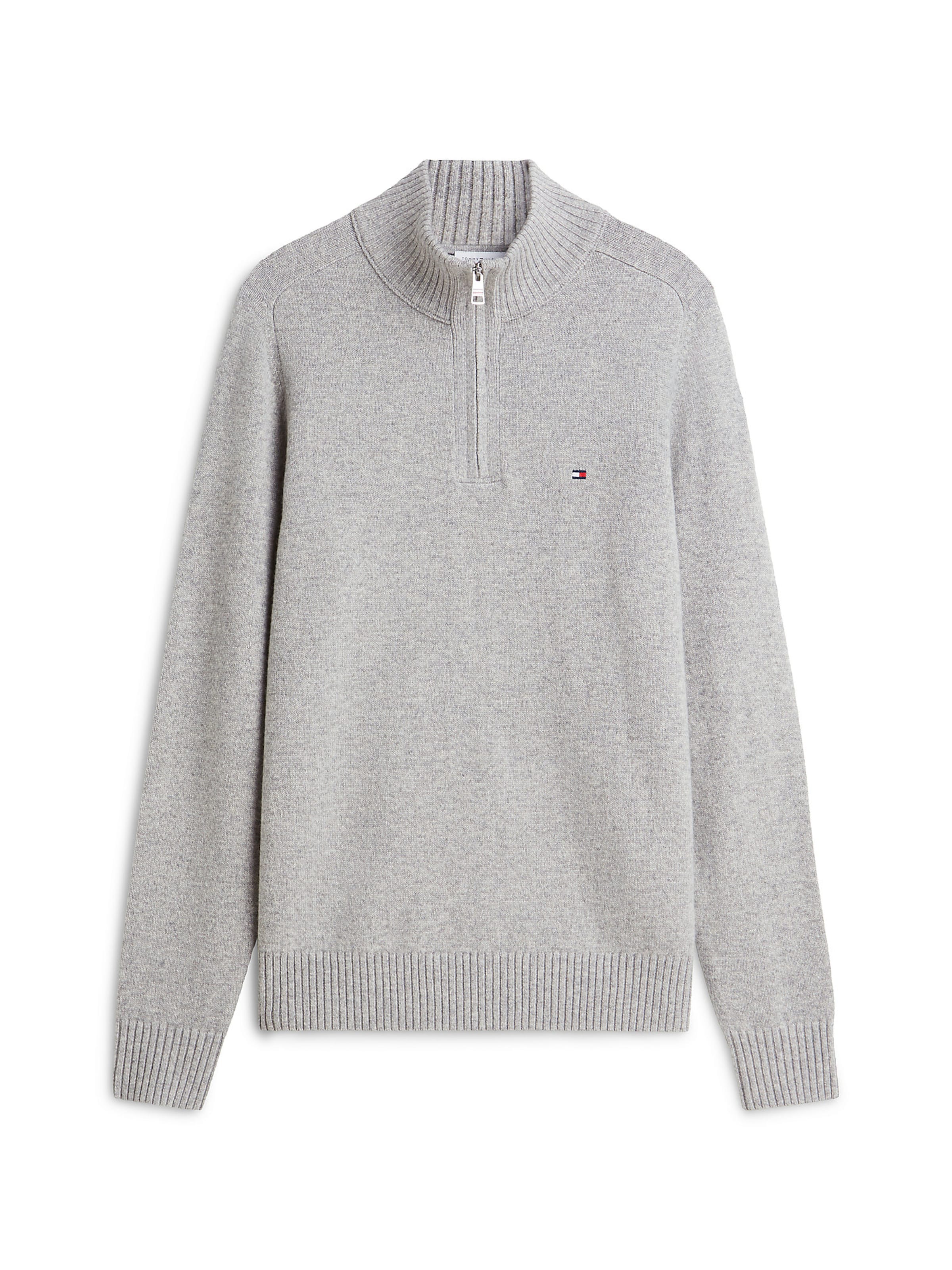 TOMMY HILFIGER Trui in Grijs: voorkant