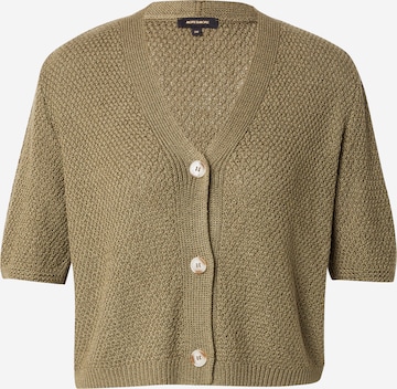 MORE & MORE Gebreid vest in Groen: voorkant