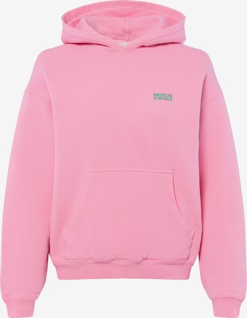 Sweat-shirt ' Izubird ' AMERICAN VINTAGE en rose : devant