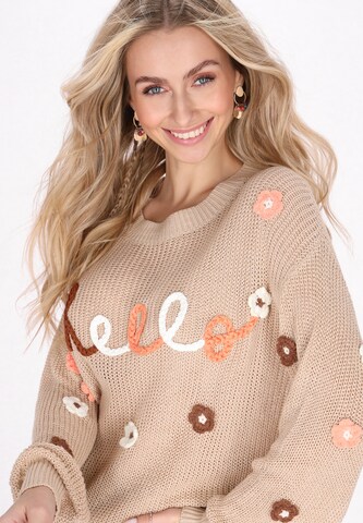 IZIA - Pullover em bege