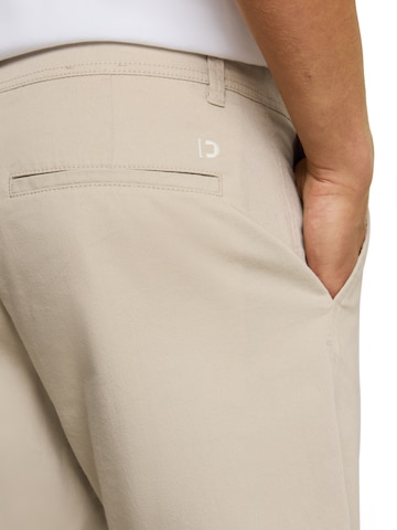 TOM TAILOR DENIM Normální Chino kalhoty – hnědá