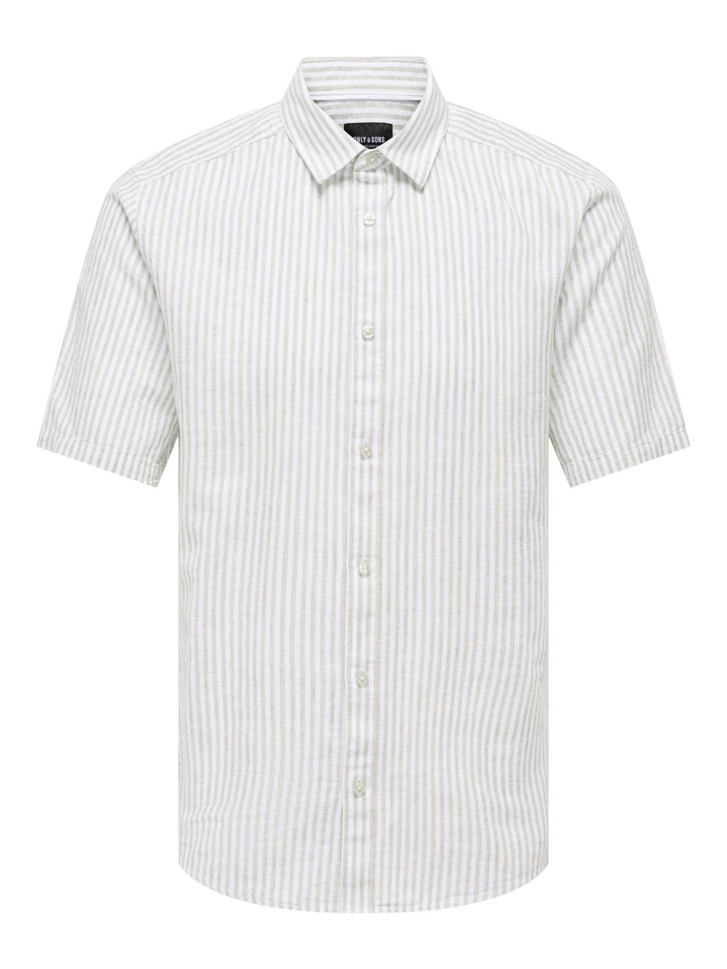 Slim fit Camicia 'CAIDEN' di Only & Sons in grigio: frontale