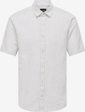 Coupe slim Chemise 'CAIDEN' Only & Sons en gris : devant