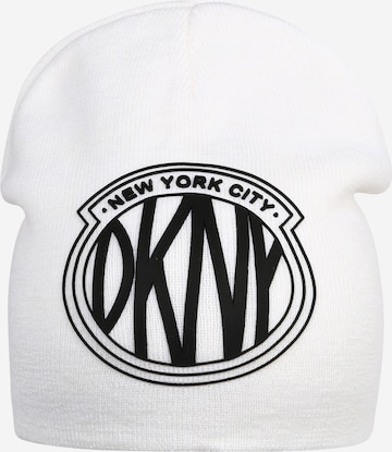 DKNY Beanie in White: front