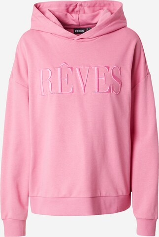 Sweat-shirt 'MAE' PIECES en rose : devant