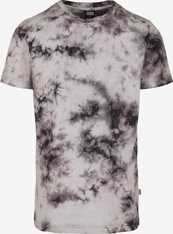 Urban Classics Shirt 'Black Tie Dye Tee' in Zwart: voorkant