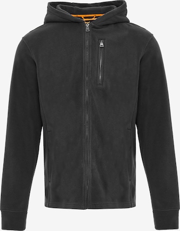 Threadbare Fleece jacket 'Rueben' in Grey: front
