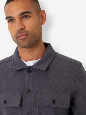 Threadbare Hemdjacke 'Texas' in Grau