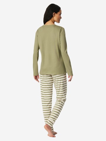 SCHIESSER Pyjama 'Casual Essentials'‌‌‌‌‌‌ in Grün