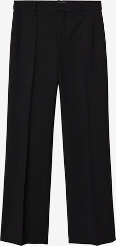 Regular Pantalon à plis 'Greta' MANGO en noir : devant