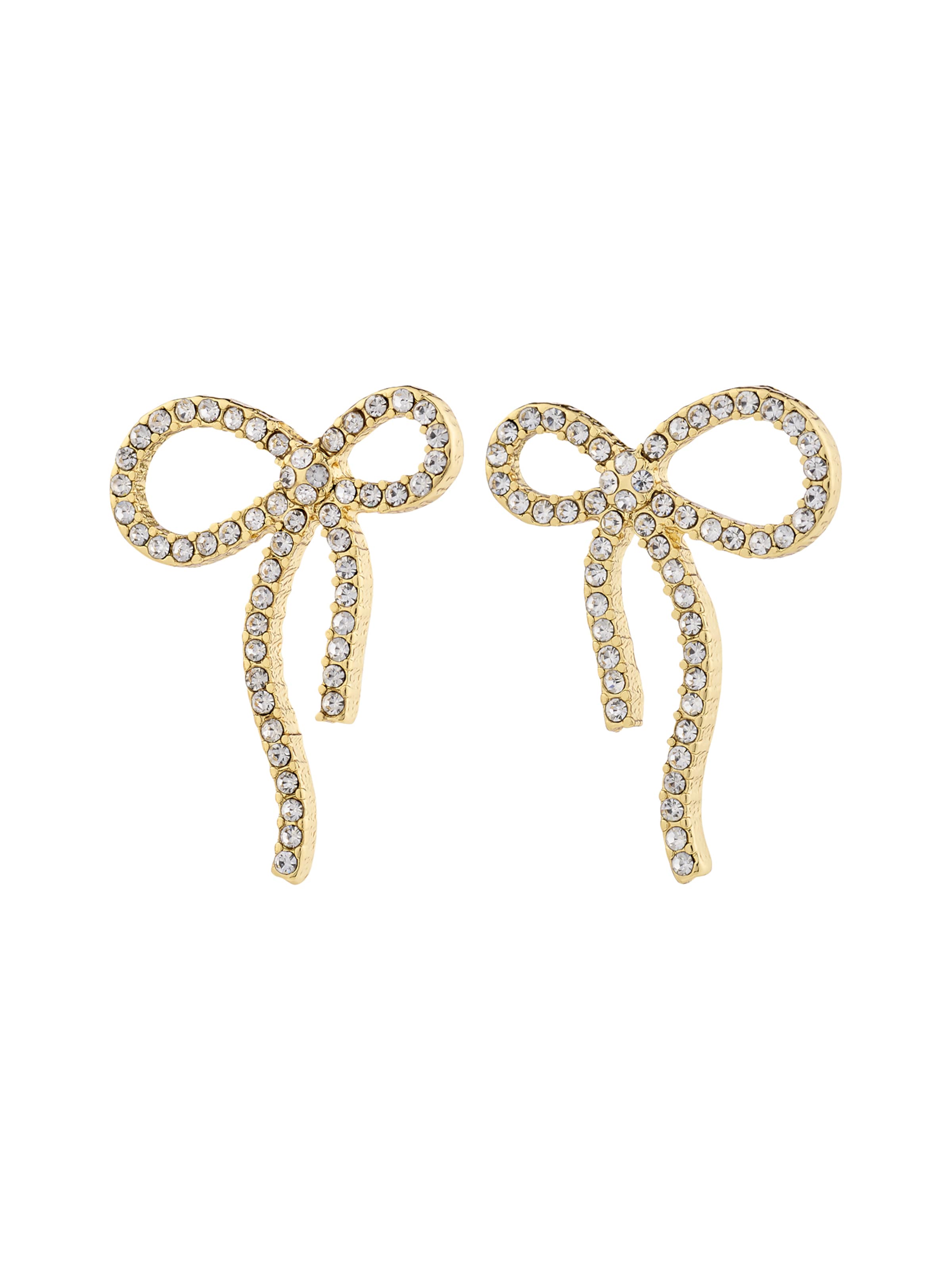 Orecchini 'Jolanta' di Pilgrim in oro: frontale