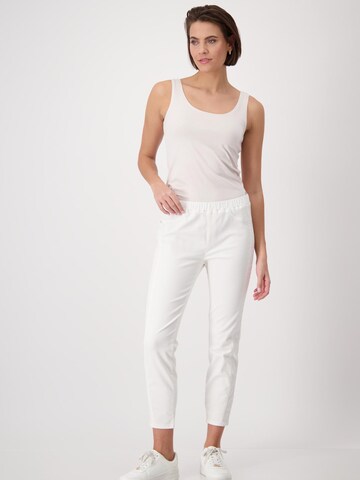 regular Pantaloni di monari in bianco