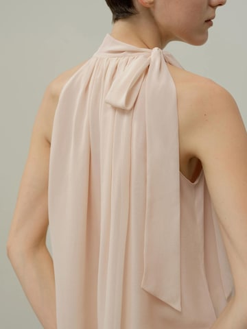 Lilysilk Blouse 'Verstellbare Georgette Bluse mit Schluppenkragen' in Roze