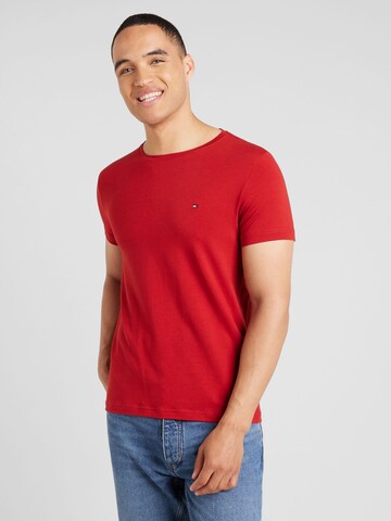 TOMMY HILFIGER Slim fit Μπλουζάκι σε κόκκινο: μπροστά