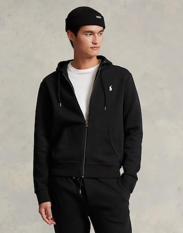 Veste de survêtement Polo Ralph Lauren en noir : devant