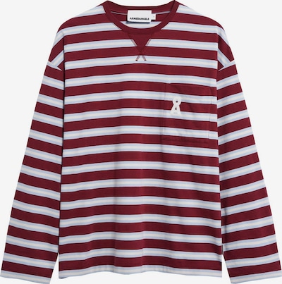 ARMEDANGELS Oversized tričko 'ICONIC Å FIETAA' ve velikosti L - světlemodrá / tmavě červená / bílá, Produkt