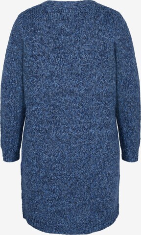 Zizzi Strickjacke 'MELLOW' in Blau